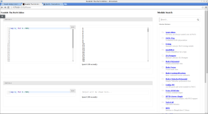 A screenshot of the Farabi 6 in-browser IDE.